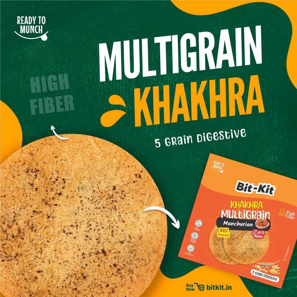 Bitkit Manchurian Khakhra | 5 Grain Digestive